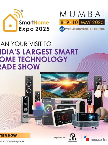 Plan your visit to India's largest smart home technology trade show. This graphic showcases the vast array of products on display.