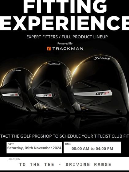 Our Titleist fitting days give you the chance to get dialed in with their newest drivers, like the GT series, using Trackman data for expert analysis.