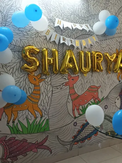 We ensure the decorations are placed safely and beautifully, especially around children.