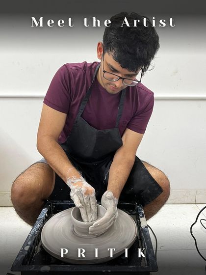 Meet the artist: Dr. Pritik A. Shah. A medical professional, his art merges science and creativity with fine line inking and monochromatic works.