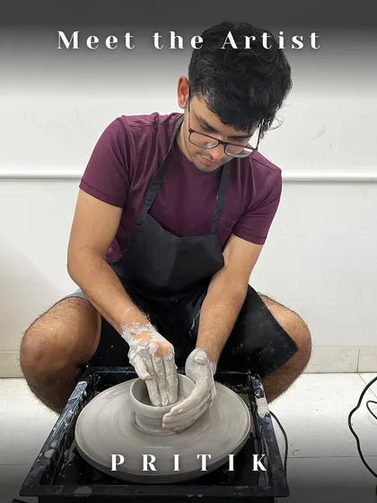 Meet the artist: Dr. Pritik A. Shah. A medical professional, his art merges science and creativity with fine line inking and monochromatic works.