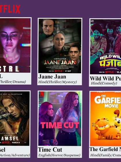 Thrillers, action, and family-friendly movies are all streaming on Netflix. Pick your favorite and enjoy the show.