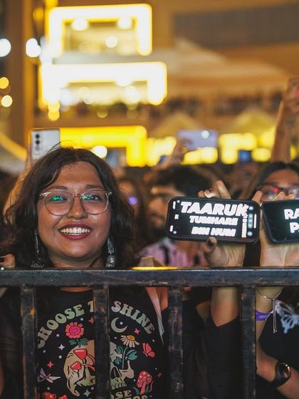 Fans at the barricade, fully immersed in the performance. I design my events to create an intense and engaging experience, especially for those closest to the stage.