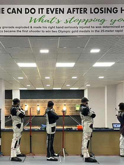 This quote on our wall is a constant reminder of what's possible with determination. We believe in breaking barriers, and our mission is to empower every shooter to overcome their obstacles and aim for greatness.
