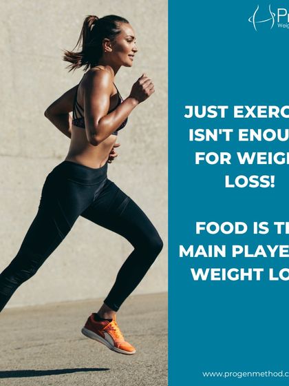 Just exercise isn't enough for weight loss. Food is the main player, but combining our nutritional plan with the right physical activity is the formula for success.