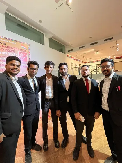 The team at a legal event. We are active members of the Delhi legal community, attending functions at the Supreme Court and Delhi High Court.