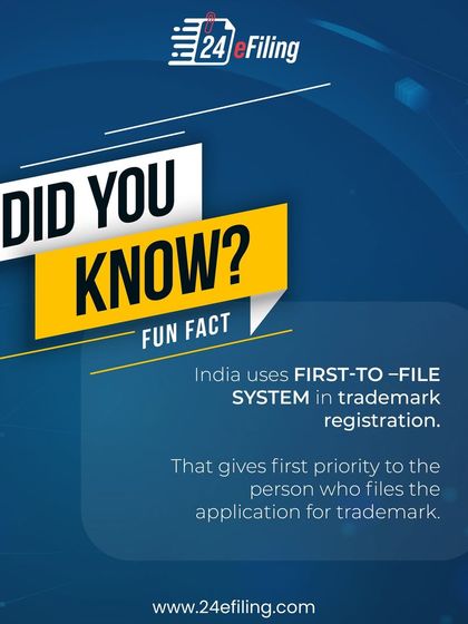 Did you know India uses a "first-to-file" system for trademarks? This means the first person to file the application gets priority, making it crucial to register your brand as early as possible to secure your rights.