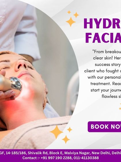 A client's success story with our personalized HydraFacial treatment. We helped them fight acne and achieve clear, flawless skin.