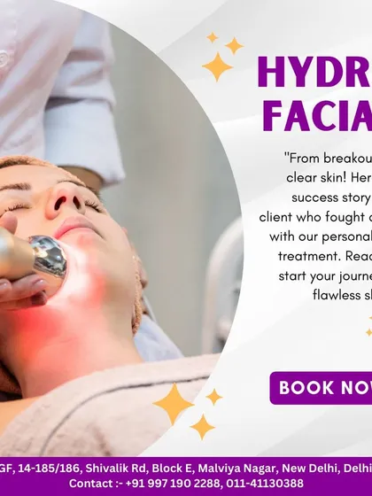 A client's success story with our personalized HydraFacial treatment. We helped them fight acne and achieve clear, flawless skin.