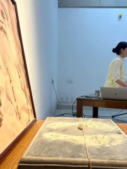 A new teacher guides a Surya Kriya session with zest and precision, her offering made with grace in the presence of the Guru.