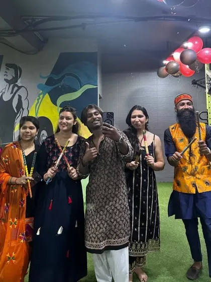 Our fitfam celebrating Navratri together. These events are a highlight for our community.