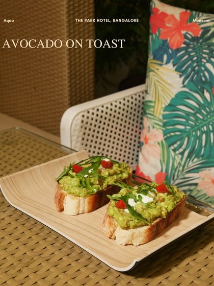 Classic Avocado on Toast, perfectly executed. A highlight from our new all-day breakfast menu, available at both Aqua and Monsoon.