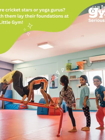 Our gym is a playground for learning. Here, preschoolers tackle the parallel bars, developing balance, strength, and problem solving skills as they figure out how to move their bodies. Every piece of equipment is an opportunity for growth and adventure.