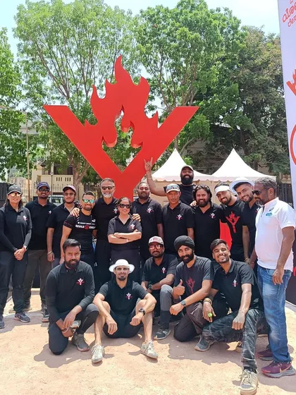 The whole crew at the launch of The Yoddha Race. We love supporting new events in the fitness community and bringing our team to experience different kinds of challenges.