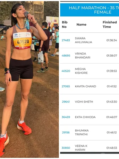 A podium finish at the Tata Mumbai Half Marathon. This was my first medal in Mumbai, and it was a special one, earned in tough weather.