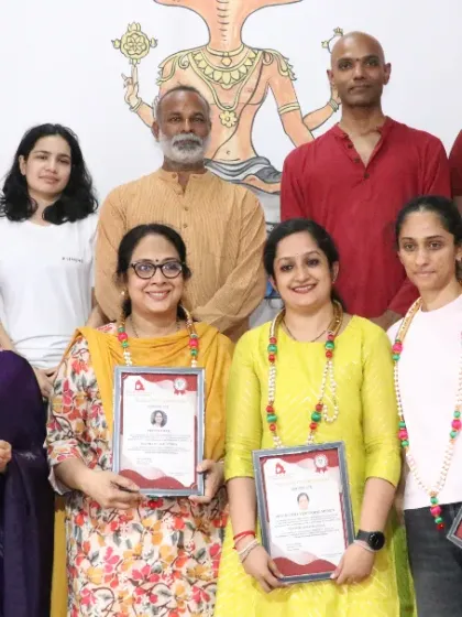 A group of graduates from our 21-day, 200-hour Ashtanga and Hatha Yoga Teacher Training Course, ready to share their passion.