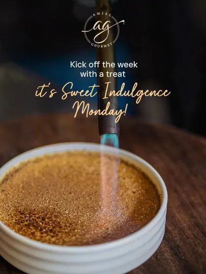 Kick off the week with a treat. My Crème Brûlée, with its perfectly caramelized top, is the ideal sweet indulgence to make any Monday feel like a holiday.