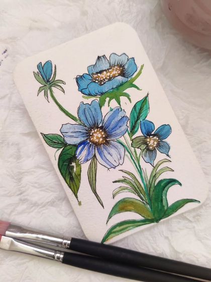 Pavna - Custom Artwork & Handmade Crafts Botanical Watercolor Paintings photo 27