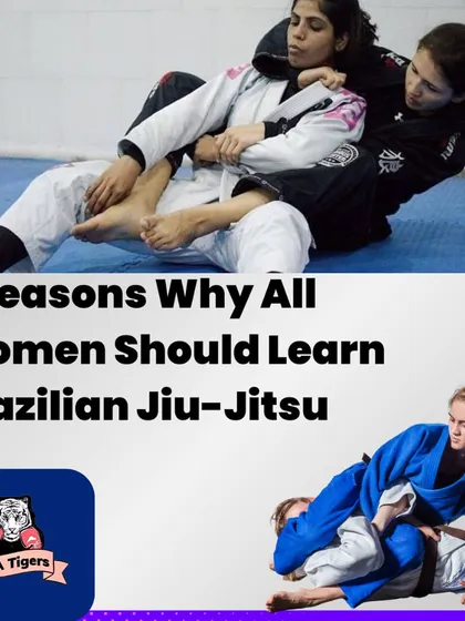A visual breakdown of why BJJ is an effective self-defense system for women, demonstrating grappling and control techniques.