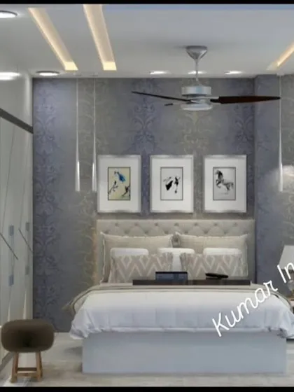 A complete view of the bedroom, showing the balcony door that lets in plenty of natural light.