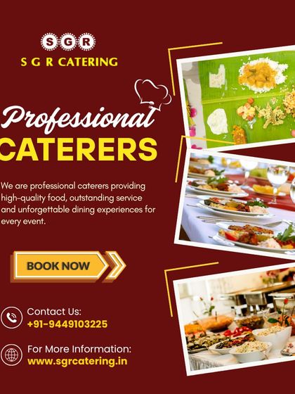 As professional caterers, we provide high-quality food and outstanding service for every event. This collage shows our range of service styles, from banana leaf to plated dinners and buffets.