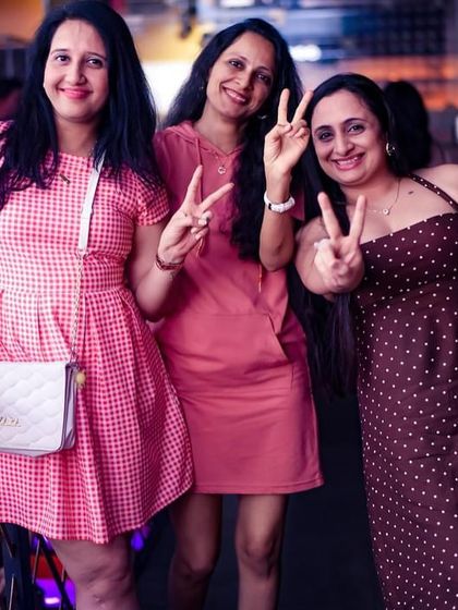 Peace and love from the crowd. The vibe is always positive.