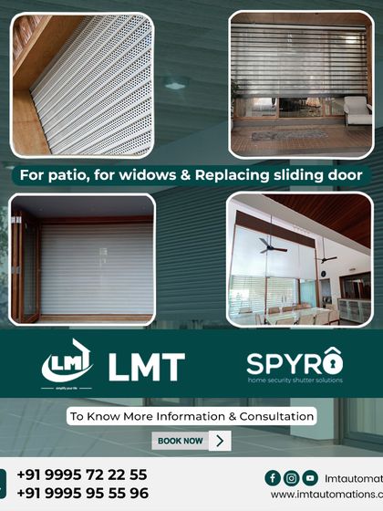 See the versatility of our SPYRO shutters in various applications, from securing a patio and windows to completely replacing a traditional sliding door with a more secure, automated solution.