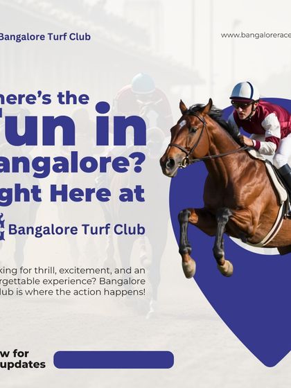 Where's the fun in Bangalore? Right here at the Bangalore Turf Club, where thrill and excitement are guaranteed.