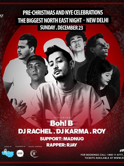 Headlining the 'Biggest North East Night' in Delhi at Kitty Su. It's an honor to represent the Northeast scene on such a big stage.