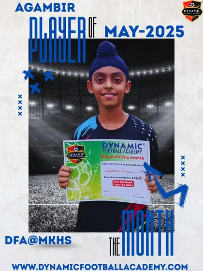 Celebrating Agambir, one of our Players of the Month for May from the Matrikiran High School center. His exceptional commitment and positive spirit are an example to all.