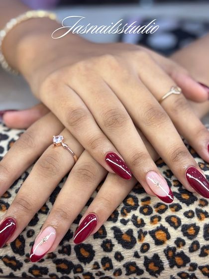 The perfect party-ready nails. This design is festive without being over the top.