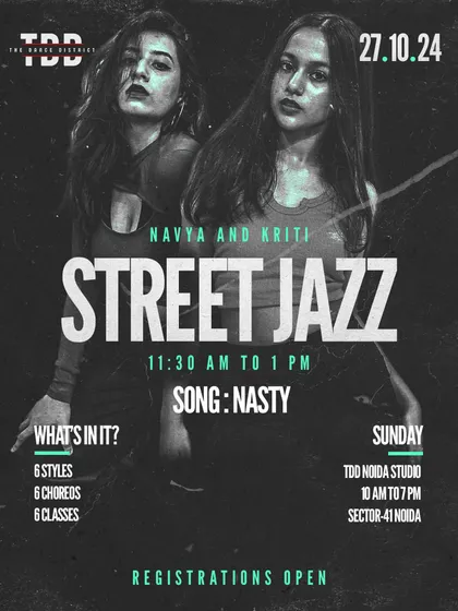 A closer look at our "Nasty" Street Jazz workshop. Join Navya and Kriti for a high-energy, sassy routine.