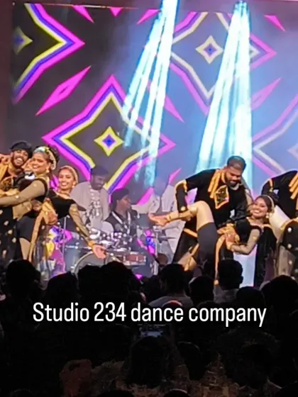 My team performing a high-energy Bollywood fusion piece for the 'Devil' movie motion poster launch. This shot captures the dynamic lifts and synchronized formations that make our group dance performances a highlight for major corporate and media events.