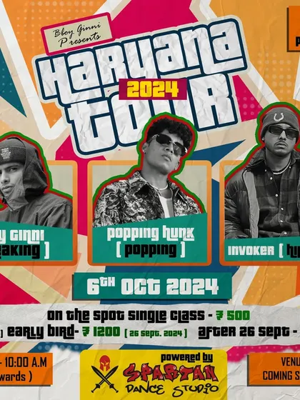 Another stop on the Haryana Tour, this time in Panipat. I'm bringing my hip-hop workshop to connect with dancers all over the region.