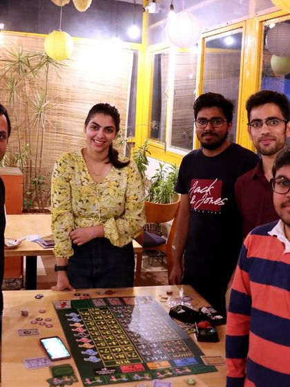 This group is all smiles after a fun game. We love being the place where people come to de-stress and have a good time.