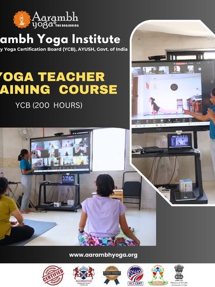 This poster details our 200-hour Yoga Protocol Instructor course, which is certified by the Government of India. We offer flexible weekend batches online, making it accessible for working professionals and anyone looking to build a strong foundation in teaching yoga.