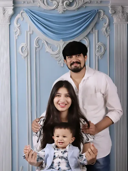 The laughter and joy of a young family. These studio sessions are perfect for capturing milestones as your child grows.