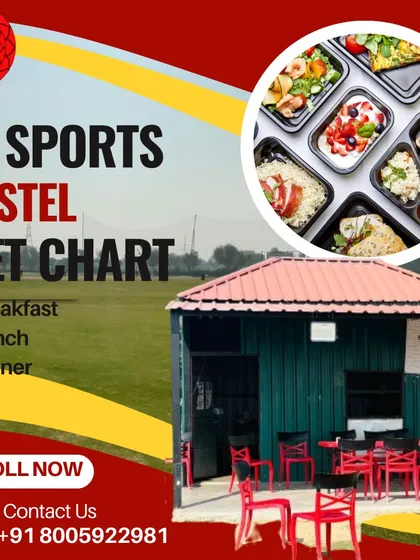Nutrition is a key part of an athlete's development. Our on-campus kitchen provides a balanced and hygienic diet, with a carefully planned menu for breakfast, lunch, and dinner to fuel our cricketers for intense training sessions.