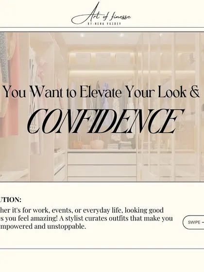 When you love your outfit, you radiate confidence. Whether it's for work, events, or everyday life, I curate outfits that make you feel empowered and unstoppable.