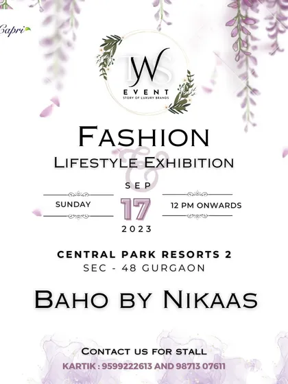 An event poster featuring the gourmet bread brand 'Baho by Nikaas'.