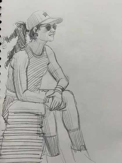 A collection of my figure drawing demonstrations from online classes and practice sessions. Each sketch is an opportunity to study the human form, capturing different poses, gestures, and scenes from daily life.
