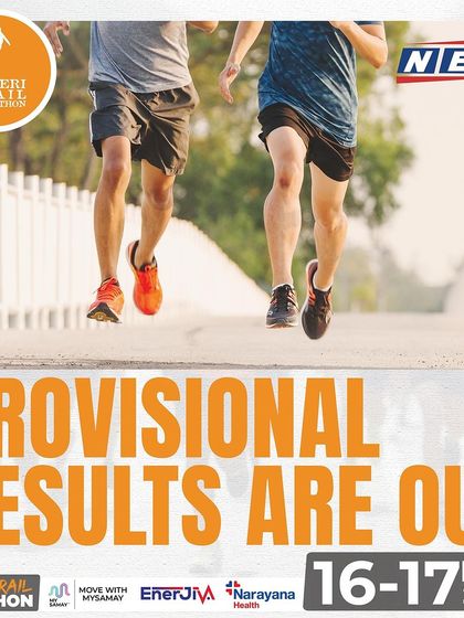 The provisional results are out. Check your performance and celebrate your achievement on the trail.