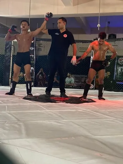 Age is just a number when you have the heart of a fighter. This is our 16 year old champion, Sanjeev Singh, after winning his bout against a tough opponent. We guide dedicated students on the path to competition, no matter their age.