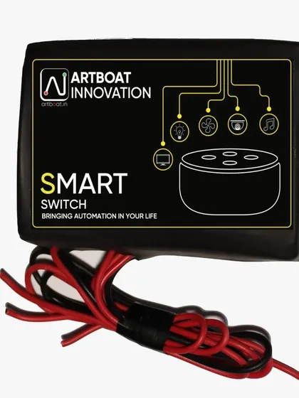 This is the core of our system: the Artboat Innovation Smart Switch module. This compact device is installed discreetly behind your existing switchboard, instantly making your regular appliances smart without any damage to your walls or decor.