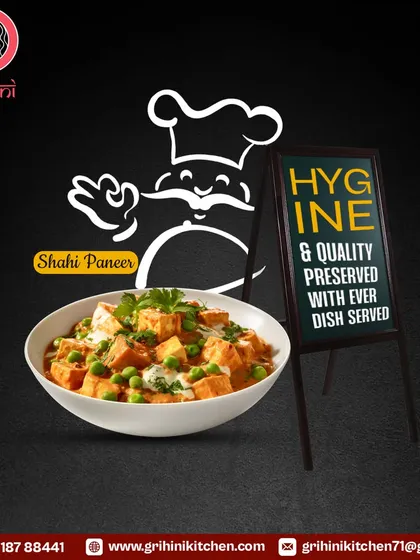 Hygiene and quality are preserved with every dish I serve. This Shahi Paneer is a rich and creamy dish fit for a celebration.