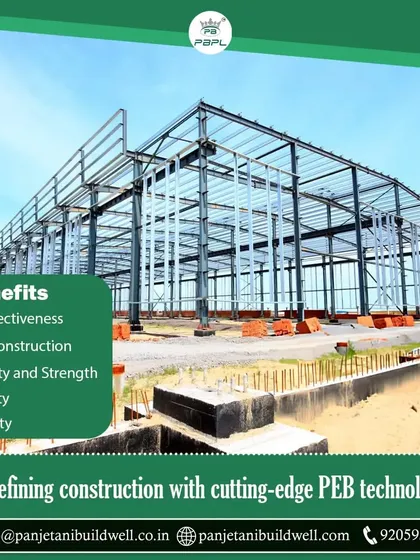 The benefits of our PEB technology are clear. We offer cost-effectiveness, faster construction, durability, strength, and scalability, redefining the standards for modern industrial and commercial buildings.