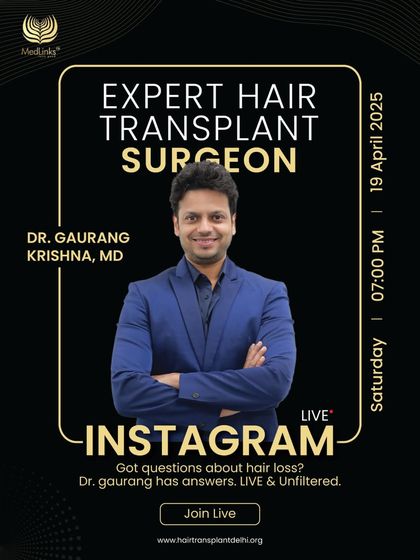 Do you have questions about hair loss? Join me for a live and unfiltered Instagram session where I will be answering your questions and providing expert advice from my experience as a hair transplant specialist.