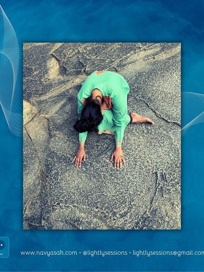 A poster for my "Untwine" Yin Yoga class, designed to release spine stress.