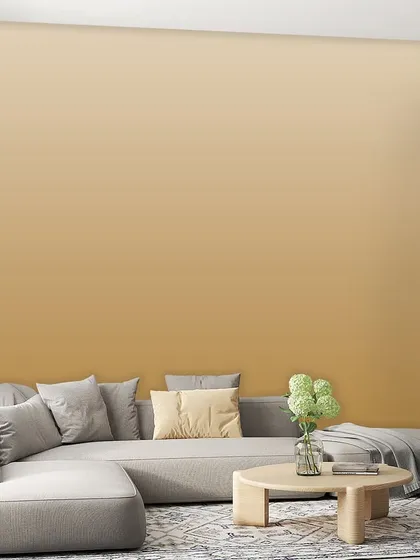 A subtle and warm ombre effect in a sandy beige tone. This design creates a calm and soothing atmosphere, perfect for a minimalist and modern living room.