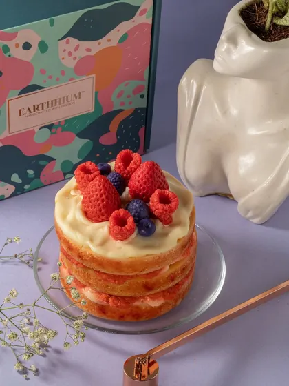 This isn't just a candle; it's a celebration. My handcrafted berry cake candle is a true showstopper, designed to look as delicious as it smells and add a touch of playful charm to any occasion.